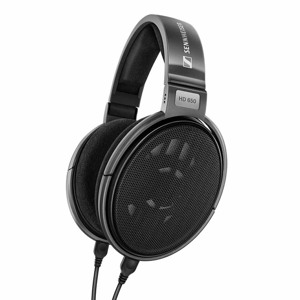 Sennheiser HD 650 kablolu analog kulaklık, gümüş ürün görseli 1