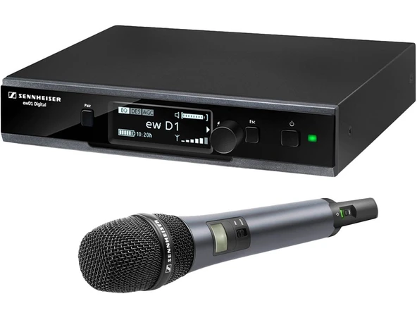Sennheiser EW D1-835S Evolution Kablosuz D1 Dijital Vocal System with Hand Microphone E835 Dinamik Cardioid Capsule ürün görseli 1