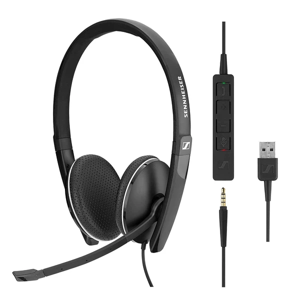 Sennheiser SC 165 - Mono USB kulaklık 508317, renk: Siyah ürün görseli 1