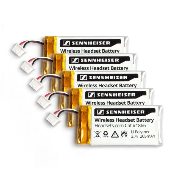 Sennheiser Makyaj Cihazı OfficeRunner Kablosuz Headset DW Office DW Pro1 DW Pro2 SD Office SD Pro1 SD Pro2 MB Pro Serisi Li Polimer 205mAh (5 Pack) ürün görseli 1