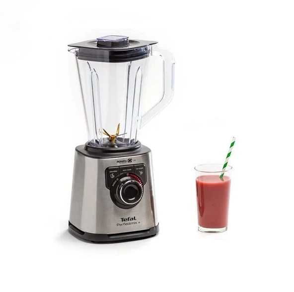 Moulinex Perfect Mix+ LM82AD10 blender, 2 litre, 1200 W, paslanmaz çelik Tritan kap, arkadan aydınlatmalı hız seçimi, 3 program, manuel mod ve otomatik temizleme ürün görseli 1