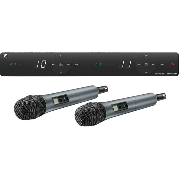 Sennheiser XSW 1-835 Çift Kanal Kablosuz Mikrofon Sistemi, Siyah ürün görseli 1