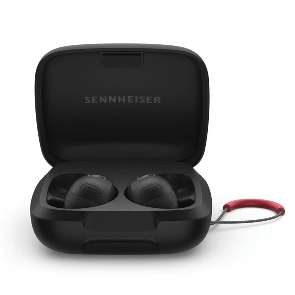 Sennheiser Momentum Sport – Earbuds with Sport Sound Tuning and Adaptive ANC, Secure Fit, 24 Saat Battery Life, Fitness Tracker for Body, Black ürün görseli 1