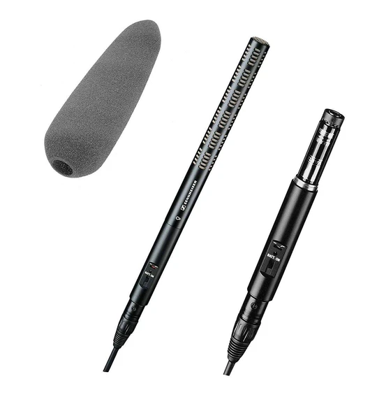 Sennheiser ME66/K6P Shotgun Microphone System, ME66 Yönel Microphone, K6P Powering Modül, Sche with Grey Köpük Windscreen ürün görseli 1