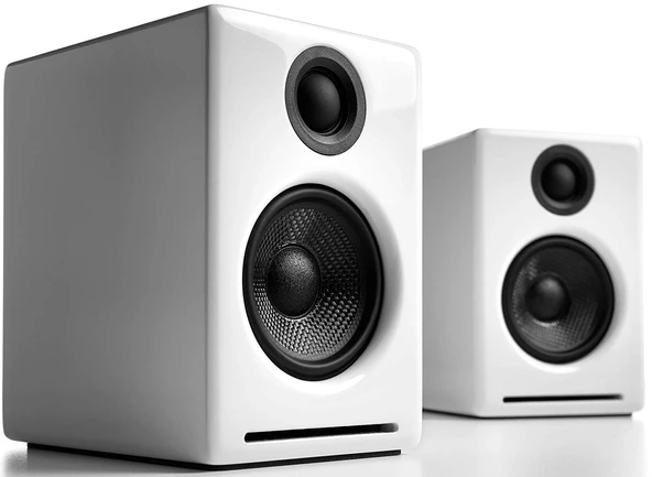 Audioengine A2+ 60W Powered Desktop Konuşmacılar, 24Bit DAC & Analog Amplifier (Beyaz) ürün görseli 1