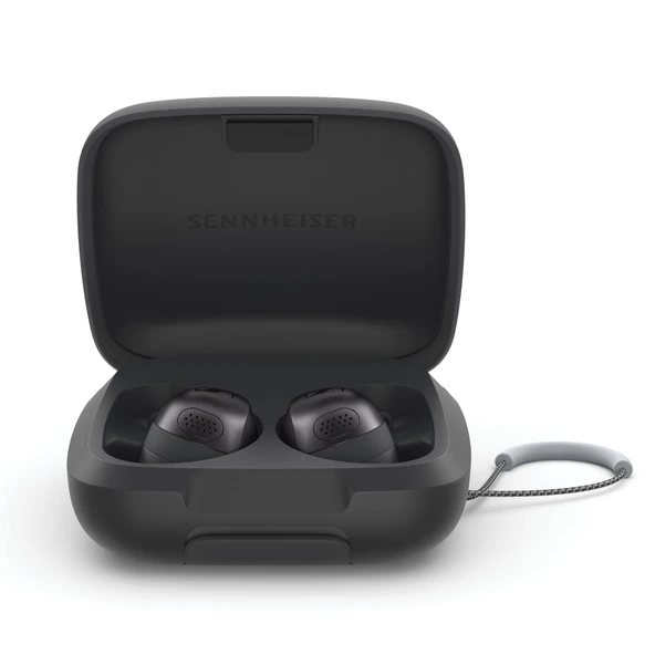 Sennheiser Momentum Sport - Fitness izleme özellikli kablosuz Bluetooth kulaklık, ANC, IP55, 24 saat pil, dokunmatik kontrol - Antrenman için kulak içi spor kulaklıkları - grafit ürün görseli 1
