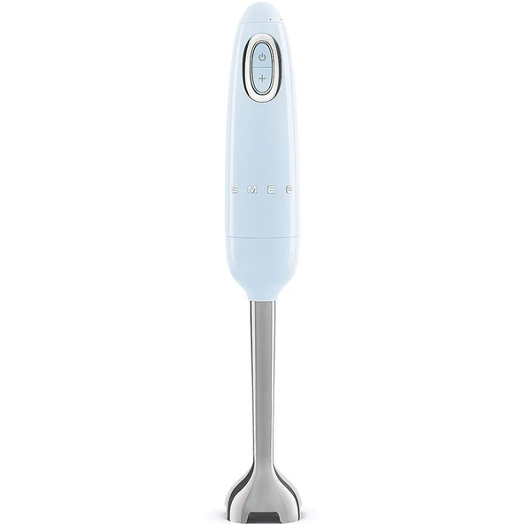 Smeg, HBF01PBEU el blenderi, turbo fonksiyonu ve flowblend kesme sistemi, kaymaz saplı, entegre kablo sarıcı, aksesuarlar dahil değildir, 700W güç, pastel mavi ürün görseli 1