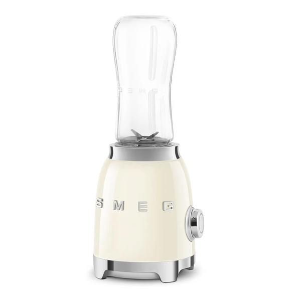 SMEG 50s Retro Style Personal Blender ile Backlit Knob ve Two 600 MLfly Free şişe PBF01CRUS Cream ürün görseli 1