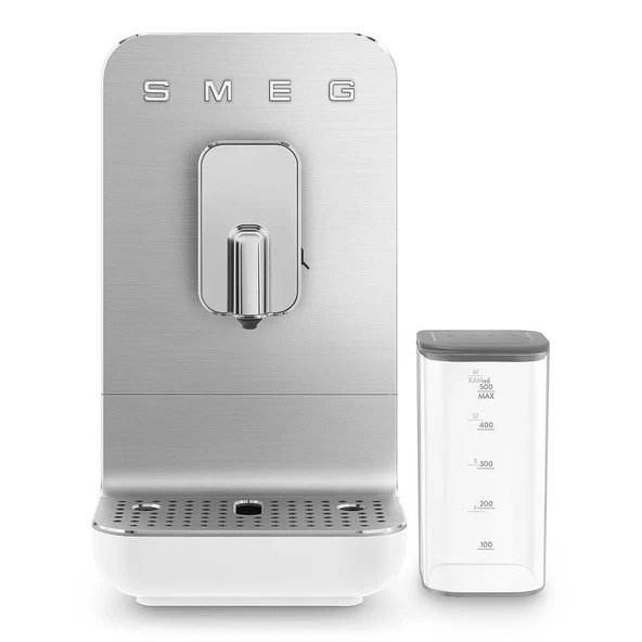 Smeg, Otomatik Espresso Makinesi BCC13WHMEU, Süt Sistemi, Entegre Kahve Öğütücü, Termoblok Sistemi, 1,4 L, Çıkarılabilir Damlama Çekmecesi, Kompakt Boyut, 1350 W, Beyaz ürün görseli 1
