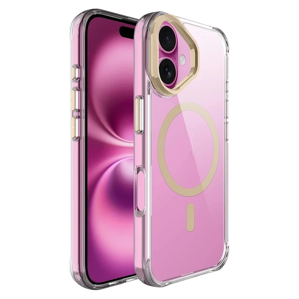iPhone 17 Kılıf M-safe Şarj Özellikli Airbagli Kamera Standlı Azor Kapak ürün görseli 1