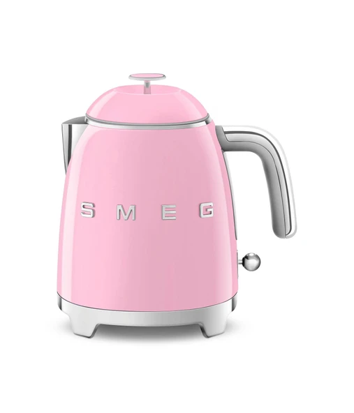 Smeg, Küçük elektrikli su ısıtıcısı KLF05PKEU 0,8 L, paslanmaz çelik filtre, otomatik güvenlik, su seviyesi göstergesi, kaymaz taban ve entegre kablo saklama, güç 1400W, gül ürün görseli 1