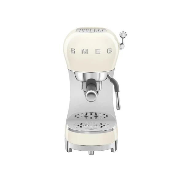 Smeg ECF02 İtalyan Espresso Machine – Manual 15Bar Kahve Maker, İtalya'da Yapıldı – Steam Wand (Cream) ile Retro Tasarım ürün görseli 1
