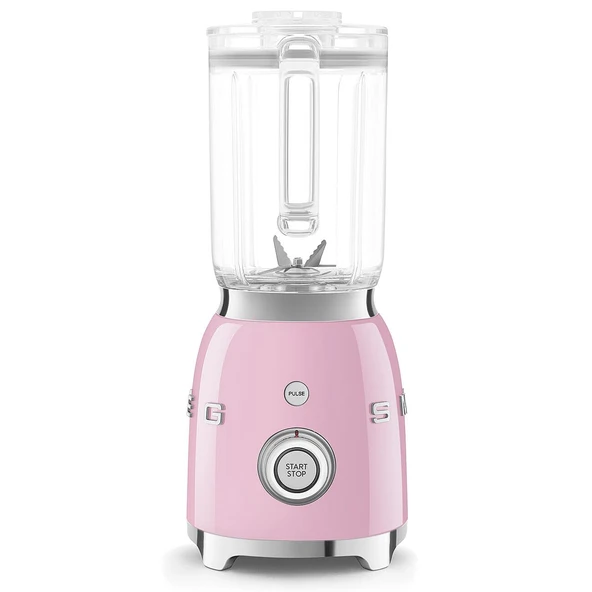 SMEG BLF03 Retro Style Blender - 48 oz Honda-Free Jug ile 600W Countertop Blender, 3 Speeds + Pulse, Ice Crush & Smoothie Functions – 50s-Inspired Design-Pink ürün görseli 1