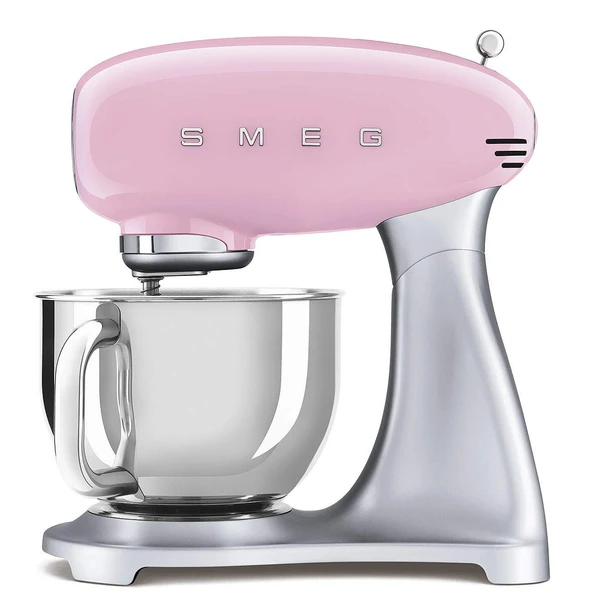 Smeg, SMF02PKEU mutfak robotu, 10 hız seviyeli, planet mikser, emniyet kapatmalı, 2 çırpma teli, paslanmaz çelik bilyeli sap, 800 W, gül ürün görseli 1