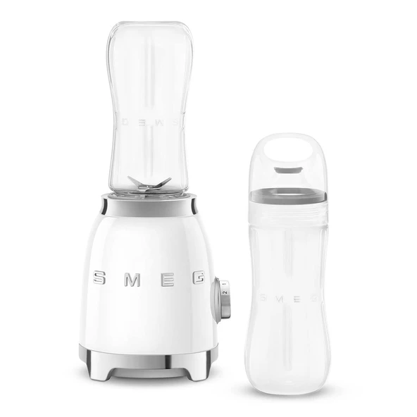SMEG 50s Retro Style Personal Blender ile Backlit Knob ve Two BPA 600 ML Free şişe PBF01 WHUS ürün görseli 1