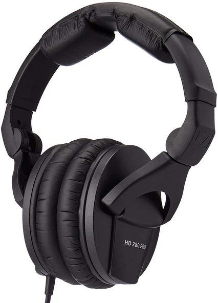 Sennheiser HD 280 PRO Kapalı Kulak Üstü DJ ve İzleme Kulaklıkları | Katlanabilir tasarım ve dönebilen kulaklıklar | 3 m spiral kablo ve 1/4" jak adaptörü dahildir (506845) ürün görseli 1