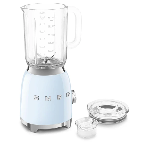 SMEG BLF03 Retro Style Blender - 48 oz Honda-Free Jug ile 600W Countertop Blender, 3 Speeds + Pulse, Ice Crush & Smoothie Functions - 50s-Inspired Design-Pastel Blue ürün görseli 1