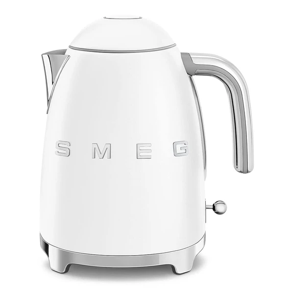 SMEG KLF03 7 Cup Electric Water Su Su, Retro-Style, Soft-Opening Lid, Auto Shut-Off, 360° Swivel Base - White ürün görseli 1