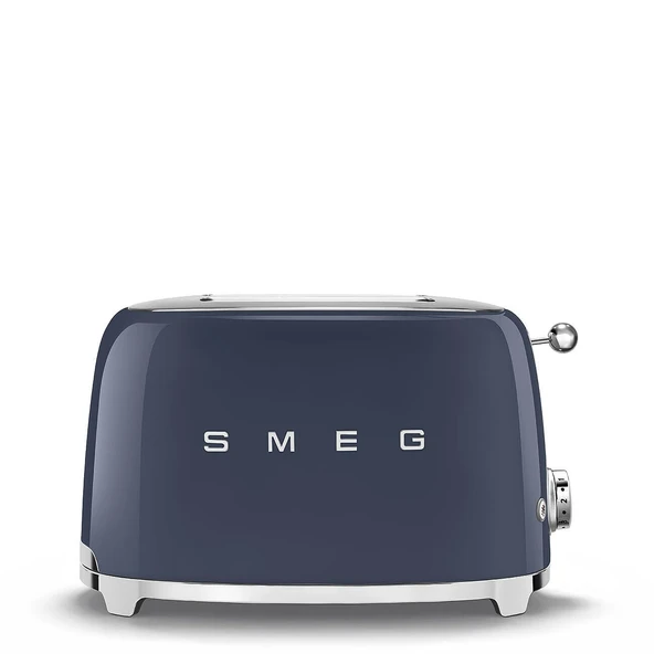 Smeg, 2x2 TSF01NBEU ekmek kızartma makinesi, 2 dilim için 2 yuva, 6 yaldız seviyesi, ısıtma fonksiyonu, buz çözme ve simit fonksiyonu, toplama çekmecesi, 950W, Lacivert ürün görseli 1