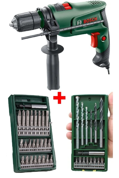 Bosch Easyimpact600 Darbeli Matkap 600w + 15 Parça Matkap Ucu + 25 Parça Vidalama Ucu Seti ürün görseli 1