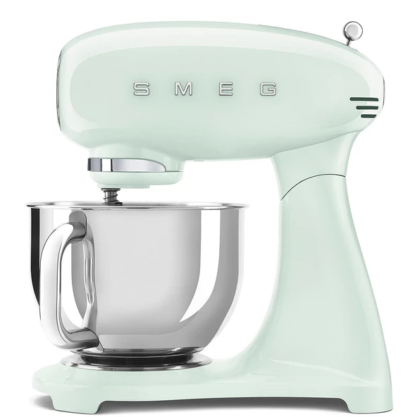Smeg, SMF03PGEU mutfak robotu, 10 hız seviyesi, planet mikser, emniyet kapatmalı, 2 çırpma teli, paslanmaz çelik bilyeli sap, 800 W, pastel yeşil ürün görseli 1