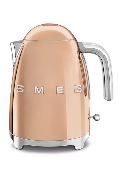Smeg, KLF03RGEU 1,7L su ısıtıcısı, yumuşak açılan sürahi kapağı, paslanmaz çelikten yapılmış çıkarılabilir kireç önleyici filtre, 100°C'de otomatik kapanma, kaymaz ayaklar, 2400W güç, pembe altın ürün görseli 1