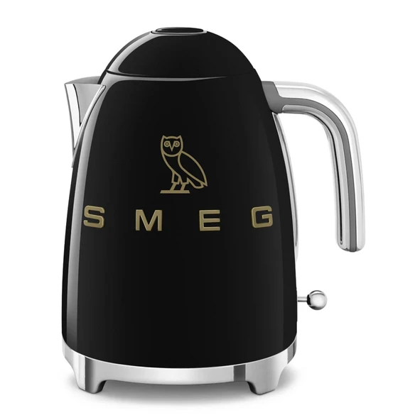 Smeg x OVO 1.7L Electric Su, OVO Collection SMEG Su, 50s Retro Style 7Cup Electric Tea Su (Black Su) ürün görseli 1