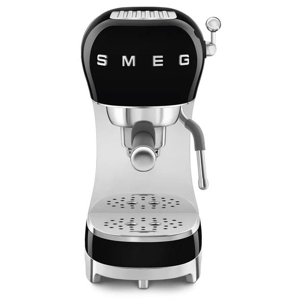 Smeg Manual Espresso Machine with Steam Wand, 15 Bars of Basınç, paslanmaz Steel Porta Filter, Passive Cup Warmer, User Friendly Controls, and Measurement Scoop Tamper Made in Italy (Black) ürün görseli 1