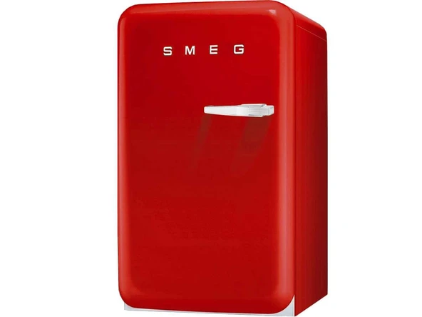 Smeg FAB10LR dondurucu bölmeli solo buzdolabı / sol menteşe / soğutucu bölme 101 litre / dondurucu bölme**** 13 litre / kırmızı ürün görseli 1