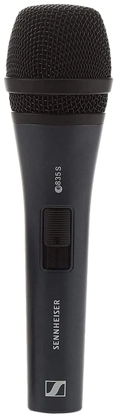 Sennheiser Pro Audio Sennheiser Profesyonel E 835-S Dynamic Cardioid Vocal Microphone ile On/Off Switch ürün görseli 1
