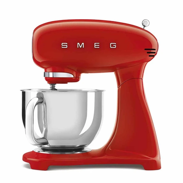SMEG SMF03 Stand Mixer – 5 Qt Tilt-Head Mixer paslanmaz Steel Bowl, 10 Hız, Retro 50s Vintage Style – Reddet ürün görseli 1
