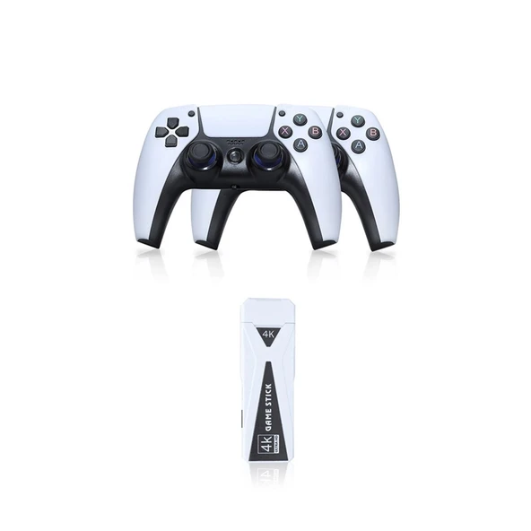 Y5 64gb Android Dual Pad 4k Game Stick - Beyaz ürün görseli 1