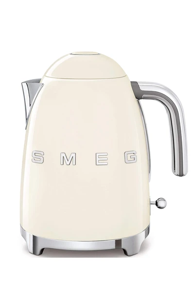 Smeg, KLF03CREU 1.7L su ısıtıcısı, yumuşak açılan sürahi kapağı, paslanmaz çelikten yapılmış çıkarılabilir kireç önleyici filtre, 100°C'de otomatik kapanma, kaymaz ayaklar, 2400W güç, krem ürün görseli 1