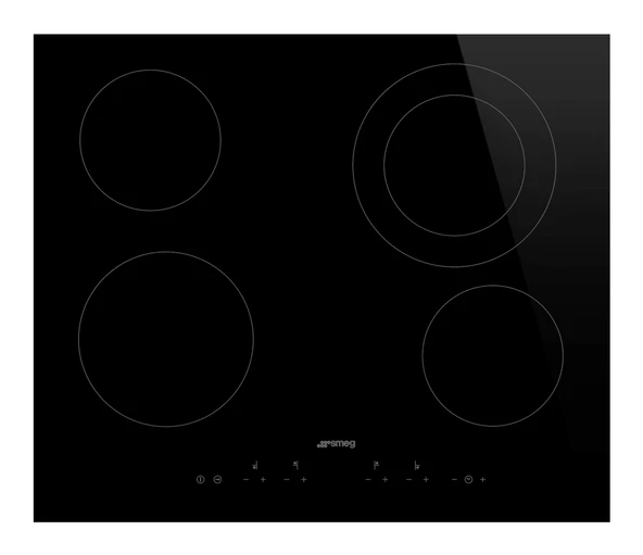 SMEG seramik ocak UNIVERSAL - SE364ETD, siyah ürün görseli 1