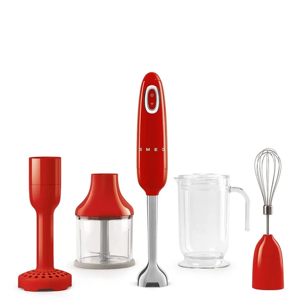 Smeg Red 50s Retro Hand Blender ile Aksesuarları ürün görseli 1