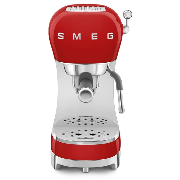 Smeg Manual Espresso Machine with Steam Wand, 15 Bars of Basınç, paslanmaz Steel Porta Filter, Passive Cup Warmer, User Friendly Controls, and Measurement Scoop Tamper Made in Italy (Red) ürün görseli 1