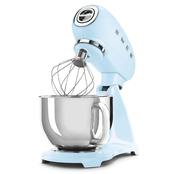 SMEG SMF03 Stand Mixer – 5 Qt Tilt-Head Mixer paslanmaz Steel Bowl, 10 Hız, Retro 50s Vintage Style – Pastel Blue Blue ürün görseli 1