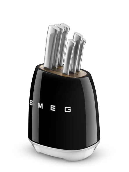 Smeg Black Paslanmaz Çelik Bıçak Blok Setleri ürün görseli 1