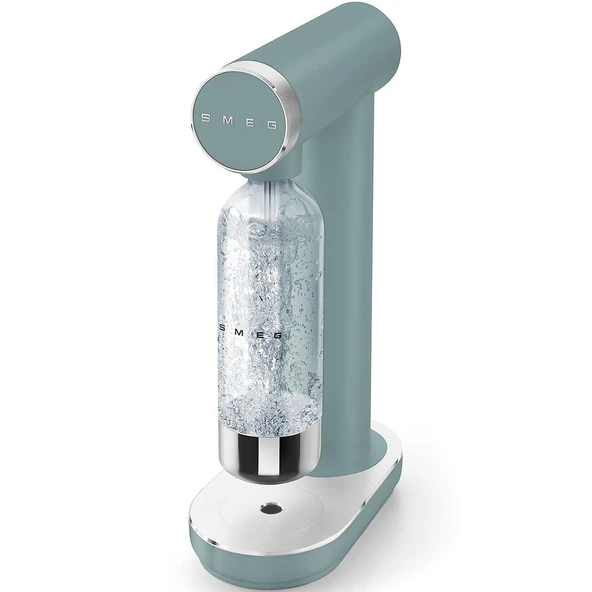 Smeg, SKC01EGM Köpük Regülatörü ve Damlama Tepsili Köpüklü Su Yapıcı, 800ml Şişe, CO₂ Tüpü Dahil Değil, Zümrüt Yeşili Mat ürün görseli 1