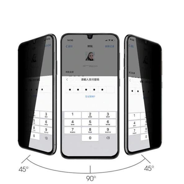 A36 New 5D Privacy Temperli Ekran Koruyucu - Resim 5