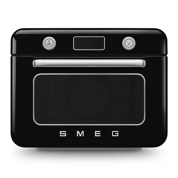 Smeg, COF01BLEU, buharlı kombi fırın, 10 pişirme fonksiyonu, 33 otomatik tarif, çıkarılabilir tank, buharda pişirme, kireç çözme fonksiyonu, 1800 W güç, siyah ürün görseli 1