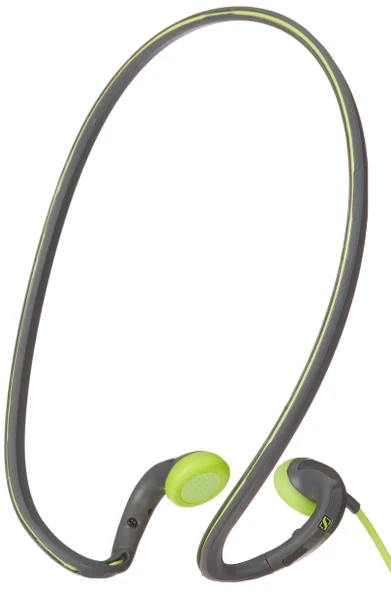 Sennheiser PMX 684i Fitness İşout Spor Koşu ve Bisiklet Earbud/in kulağı Ultralight ile Apple /iPhone /iPad Boyband Grey / Green color Headset ter ve su dirençli ürün görseli 1