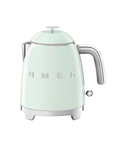 Smeg, Küçük elektrikli su ısıtıcısı KLF05PGEU 0,8 L, paslanmaz çelik filtre, otomatik güvenlik, su seviyesi göstergesi, kaymaz taban ve entegre kablo saklama, güç 1400W, pastel yeşil ürün görseli 1