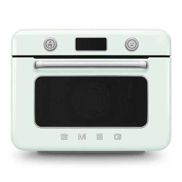 Smeg, COF01PGEU, buharlı kombi fırın, 10 pişirme fonksiyonu, 33 otomatik tarif, çıkarılabilir tank, buharda pişirme, kireç çözme fonksiyonu, 1800 W güç, pastel yeşil ürün görseli 1