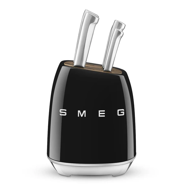 Smeg, bıçak bloğu, KBSF02BL, siyah ürün görseli 1