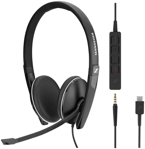 Sennheiser SC 165 Kulaklık USB-C Duo 508356 ürün görseli 1