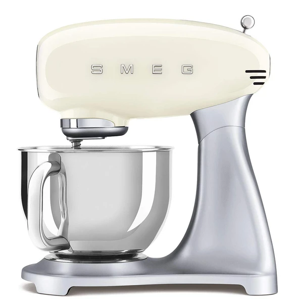 Smeg, SMF02CREU mutfak robotu, 10 hız seviyesi, planet mikser, emniyet kapatmalı, 2 çırpma teli, paslanmaz çelik bilyeli sap, 800 W, krem ürün görseli 1