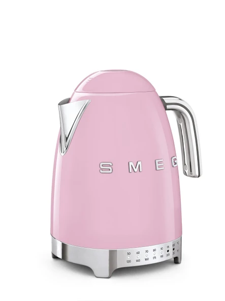 SMEG 7Cup Değişken Sıcaklık Elektrikli Su - Gelişmiş Teknoloji ile Retro Stil Estetik - Paslanmaz Çelik, 1400W, 120V, 360° Swivel Base, Keep Warm Function (Pink) ürün görseli 1