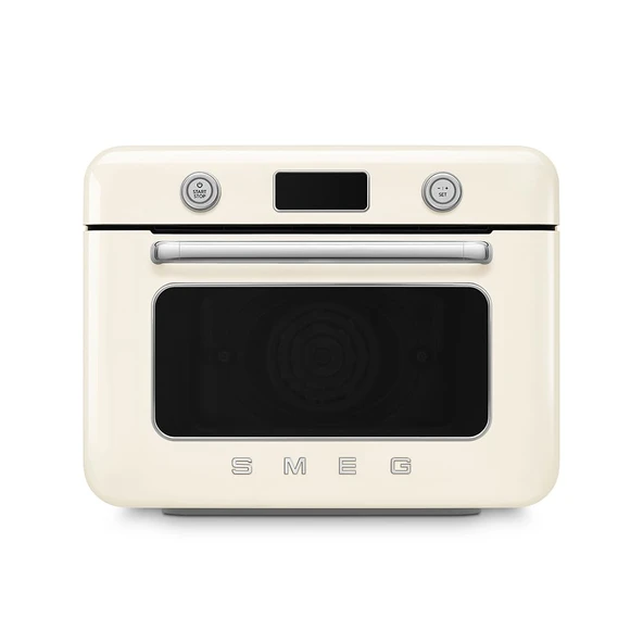 Smeg, COF01CREU, buharlı kombi fırın, 10 pişirme fonksiyonu, 33 otomatik tarif, çıkarılabilir tank, buharda pişirme, kireç çözme fonksiyonu, 1800 W güç, krema ürün görseli 1