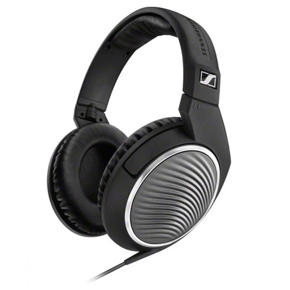 Sennheiser HD471i, doğal stereo sesli, kapalı, dairesel kulaklık, siyah ürün görseli 1